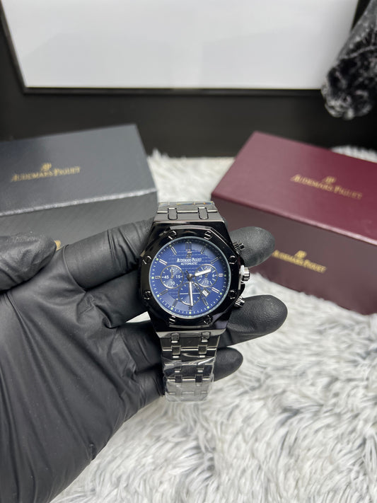 Audemars Piguet Black Chain In Blue Dial