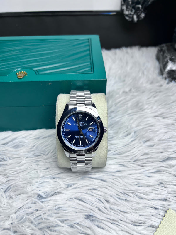 RLX Stainless Steel Blue Dial