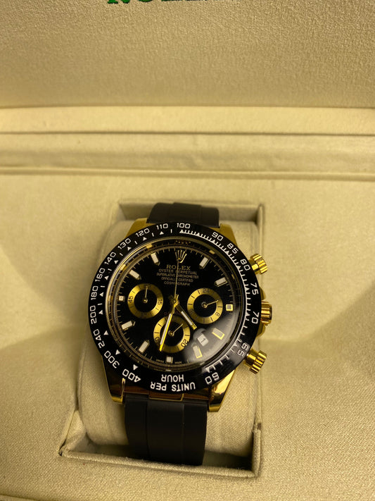 Rolex Daytona In Black,Gold Chronographs