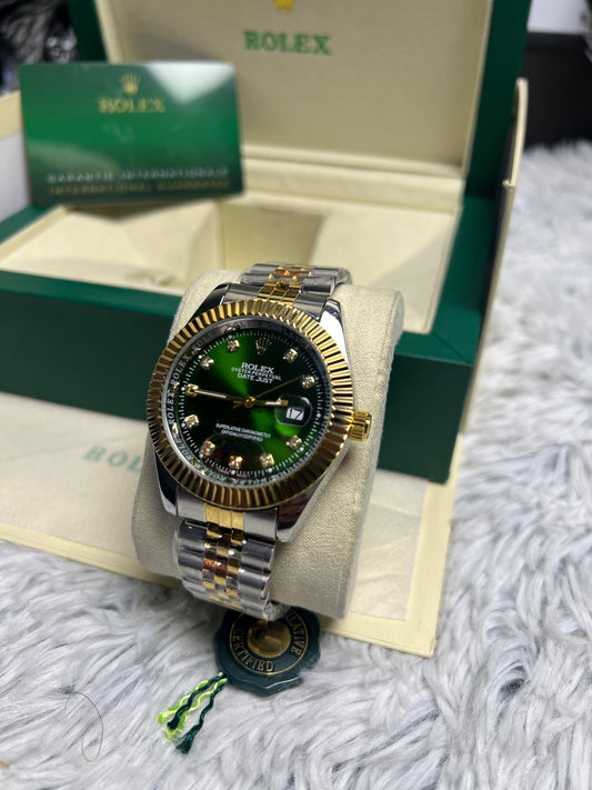Rolex Jubilee Chain In Green Dial