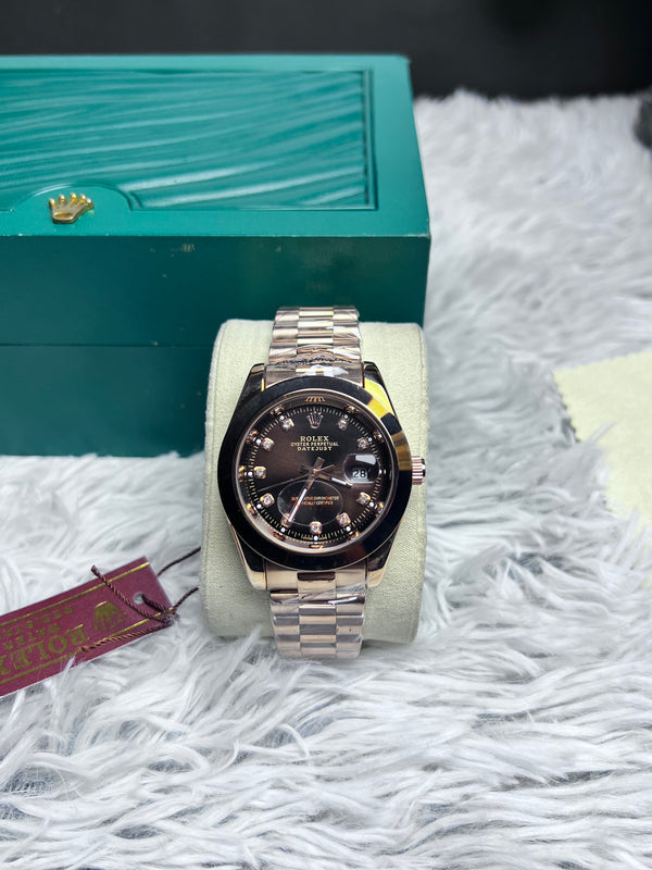 RLX Stainless Steel Rose Gold