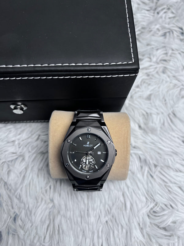 Hublot Semi Automatic Skeleton Black