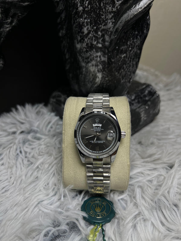 Rolex Day And Date In Black Dial (Women)