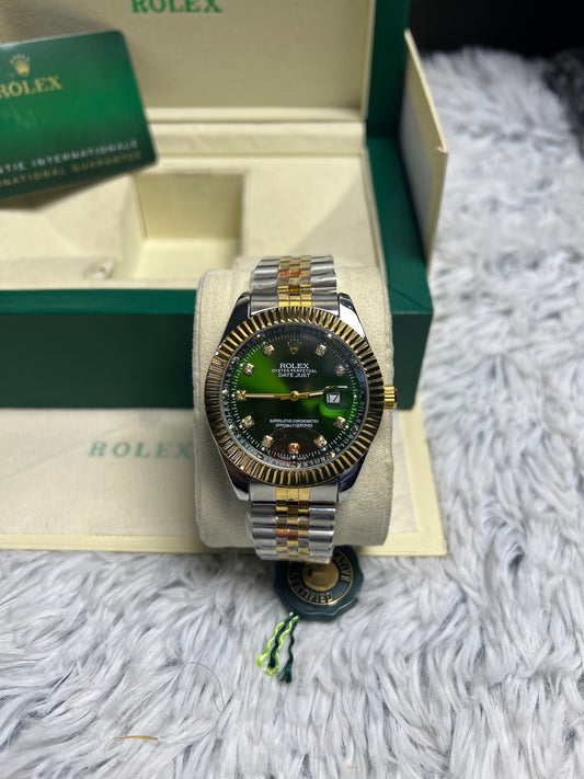 Rolex Jubilee Chain In Green Dial