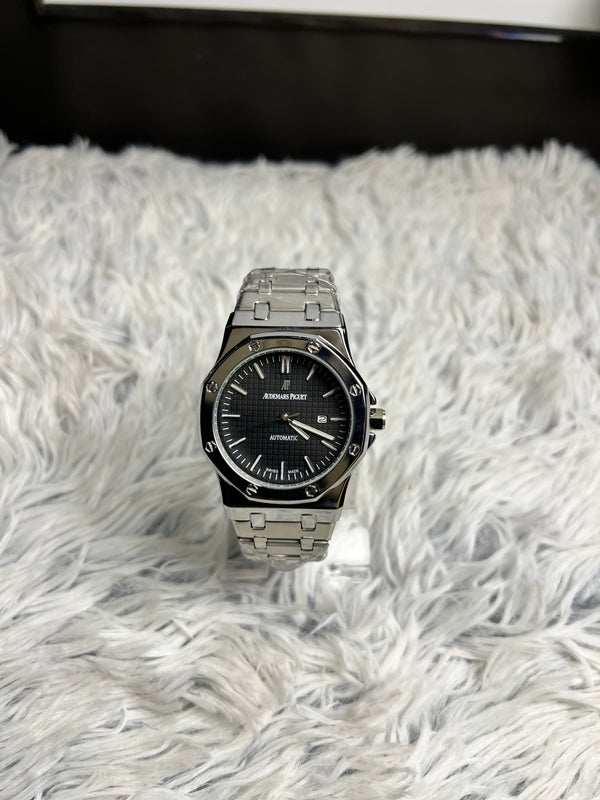 Royal Oak Silver Black Automatic – Skeleton Back Edition