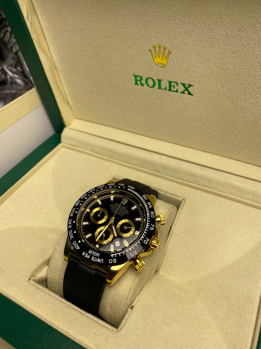 Rolex Daytona In Black,Gold Chronographs