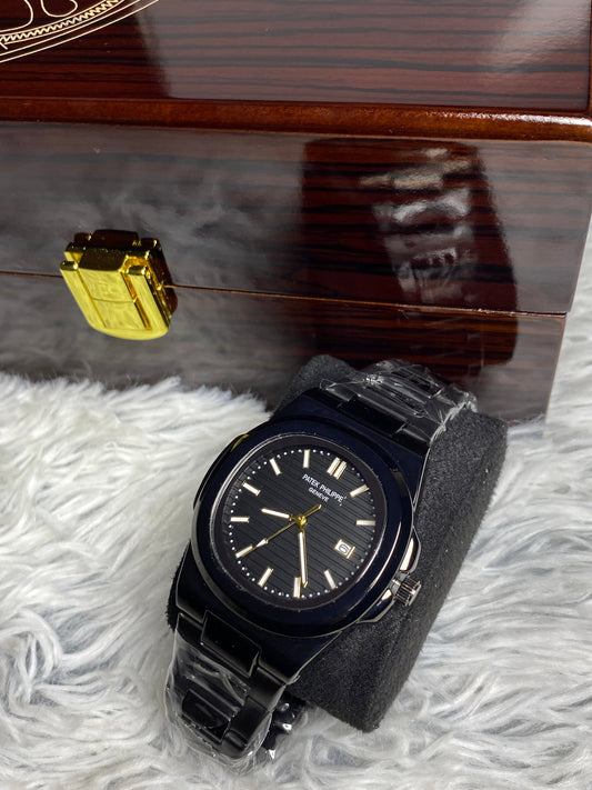 Patek Philippe In Black Chain,Black Dial