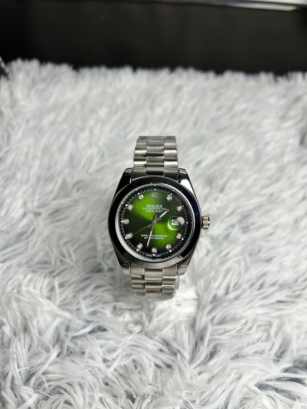 Rolex Datejust Automatic Two-Tone In Green Dial