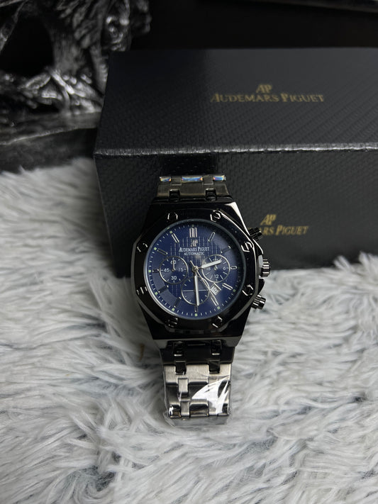 Audemars Piguet Black Chain In Blue Dial