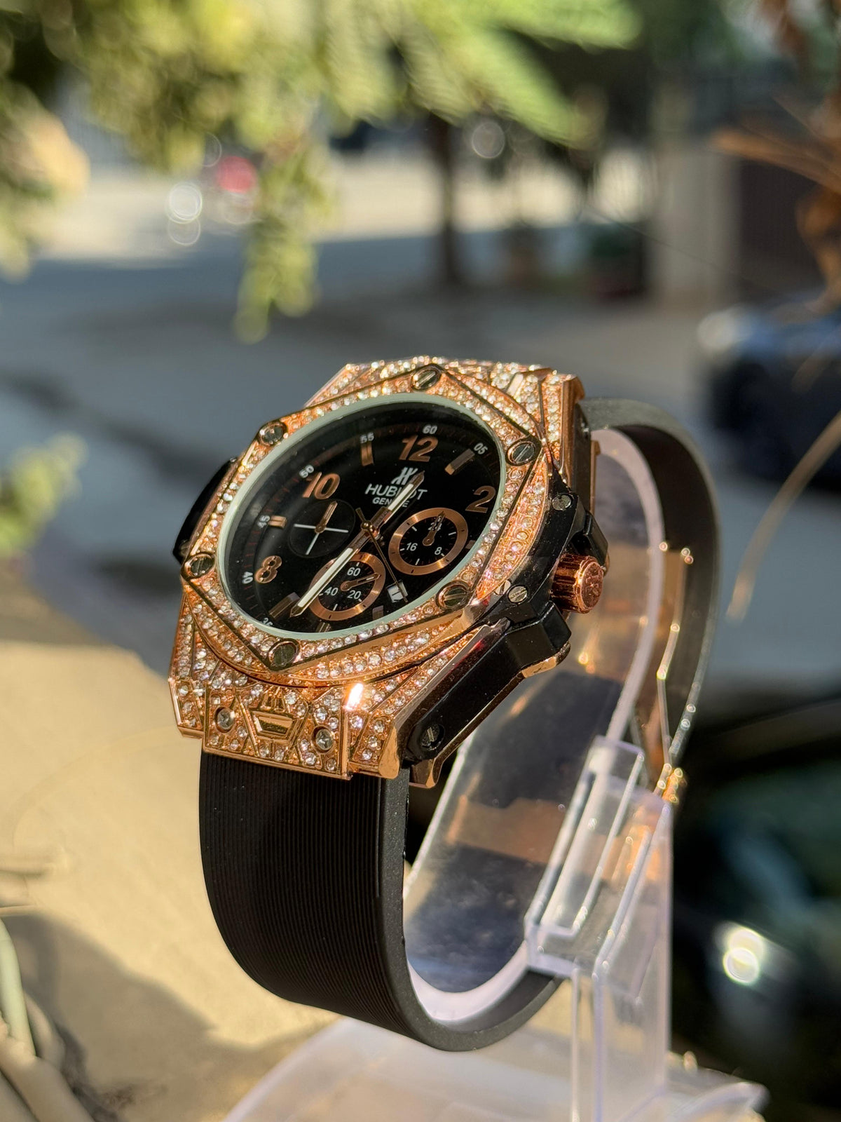 Premium Stone Hublot Gold