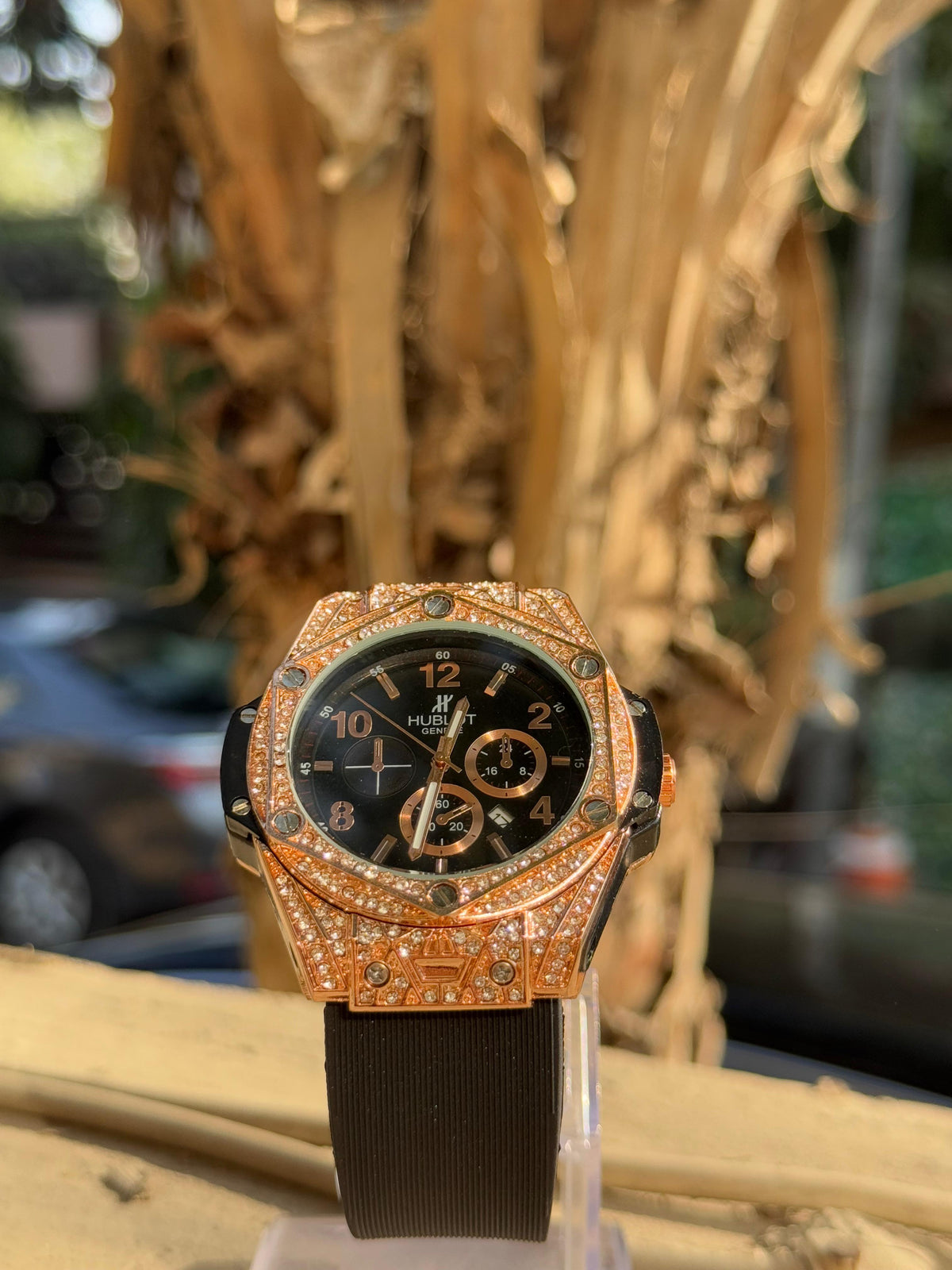 Premium Stone Hublot Gold