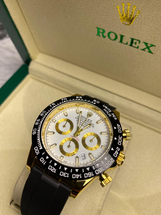 Rolex Daytona White,Gold Chronographs