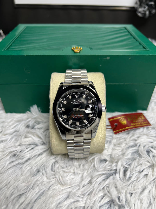 Rolex Day In Black Dial